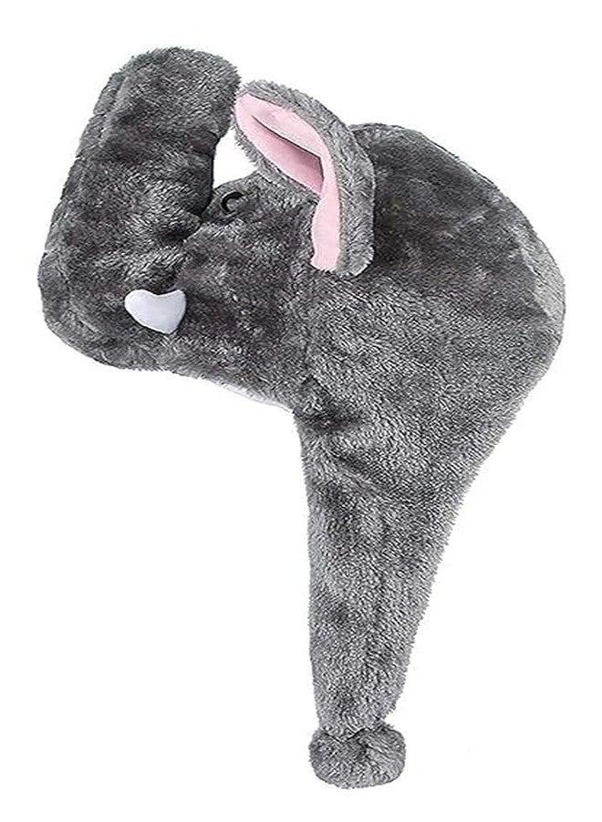 Krystle Plush Animal Hat Costume Cap Cute Soft Faux Fur Stuffed Toy Hood Multicolour - Image 4